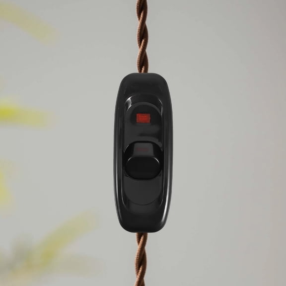 LOLIPPYY Versatile Inline on Off Switch for Desk Lamps and Appliances with LED Indicator Black