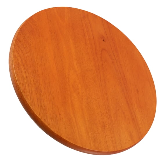LOLIPPYY Versatile Light Brown Solid Wood Stool Seat for Dining Room or Office Use, Round Cushion 29.5CM Diameter