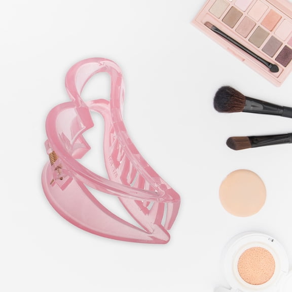 LOLIPPYY Versatile Pink Love Heart Claw Clip Hair Accessory Elegant Holiday Hair Clip