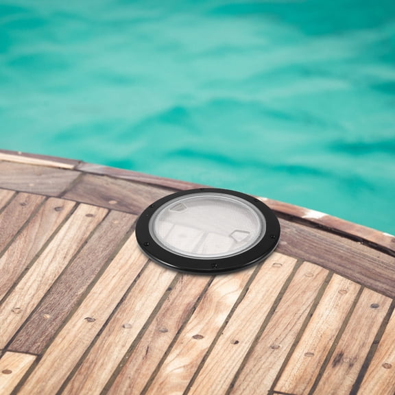 LOLIPPYY Plastic Marine Hatch Cover for Round Deck Plate and Inspection Access, Easy to Install and Weather Resistant