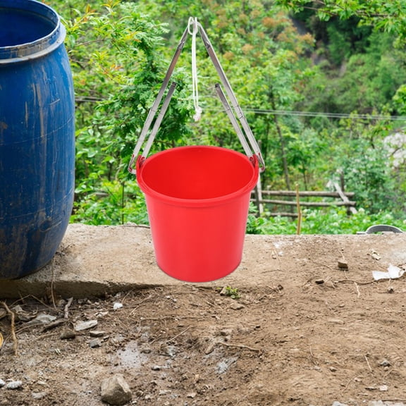 LOLIPPYY Versatile Plastic Utility Bucket for Cleaning and Water Storage with Comfortable Handle