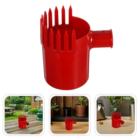 LOLIPPYY Red Fruit Picker Tool Made of Plastic for Easy and Efficient Harvesting of Berries and Mangoes