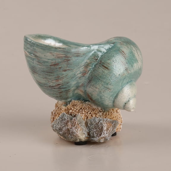 LOLIPPYY Versatile Resin Conch Shell Figurine for Coastal Table Decoration and Beach House Accent