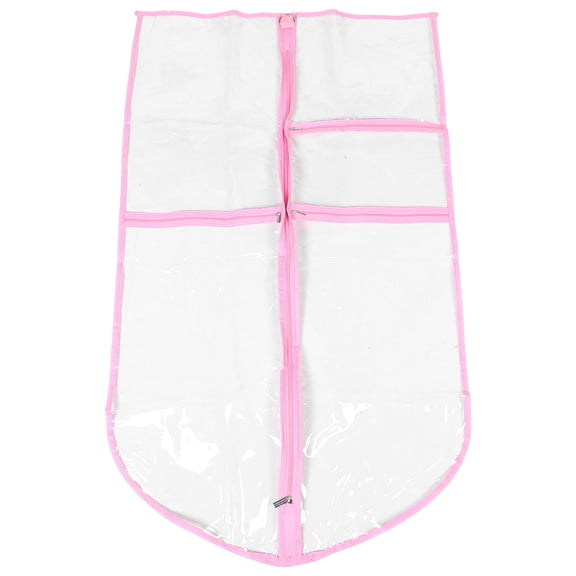 LOLIPPYY Versatile Transparent Clothing Storage Bag with Pockets for Dance Costumes and Suits