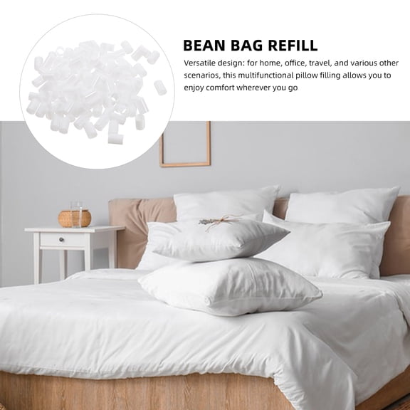 LOLIPPYY White PE Fiber Filling for Pillows, Soft Cushion Stuffing, Neck Support and Fatigue Relief, Versatile and Comfortable