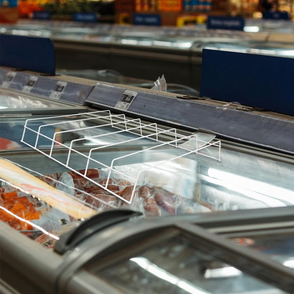 LOLIPPYY Versatile White Refrigerator Organizer for Beverage Storage and Sorting