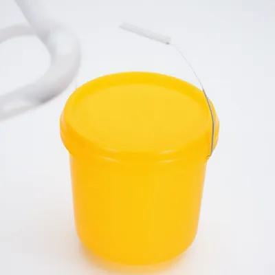 LOLIPPYY Versatile Yellow Plastic Bucket with Leakproof Lid Thick Durable Design for Storage