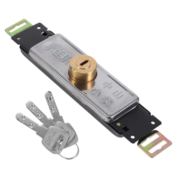LOLIPPYY Vertical Shutter Door Lock, Heavy Duty Iron Material, High Security Garage Lock, Multi-Color Options Available
