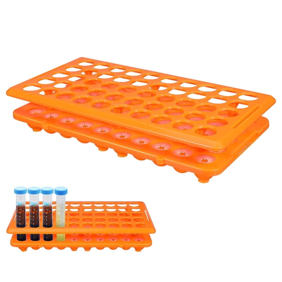 LOLIPPYY Vial Rack Plastic Holder for Laboratory Storage Featuring 50 Slots and High Durability