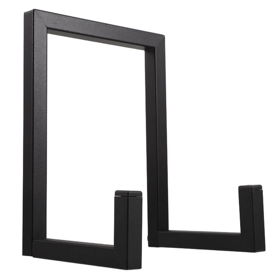 LOLIPPYY Vintage Black Metal Vinyl Record Storage Rack Stand Desktop Holder Organizer for Home Use