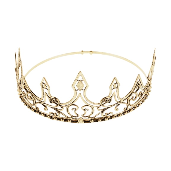 LOLIPPYY Vintage King Crown with Lightweight Comfort for Renaissance Festivals and Christmas Parties