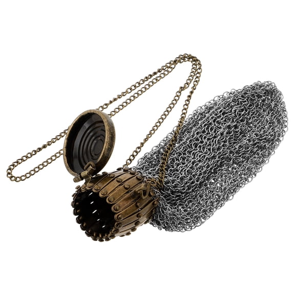 LOLIPPYY Vintage Stainless Steel Change Purse for Collectors Photography Prop 1Pack