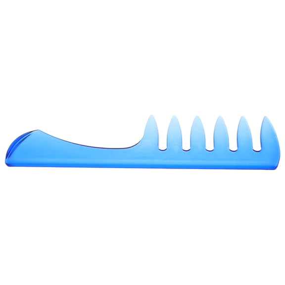 LOLIPPYY Vintage Style Blue Hairstylist Comb Wide Teeth Scalp Massage Hair Styling Tool
