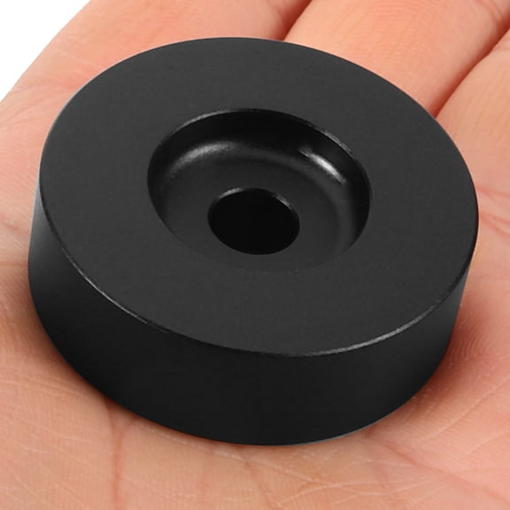 LOLIPPYY Vinyl Record Adapter Black Inch Large Hole Adapter for Turntable Record Weight Stabilizer