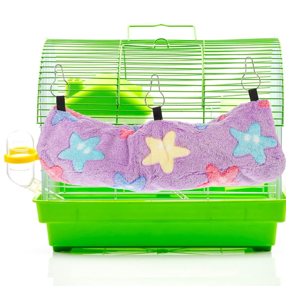 LOLIPPYY Violet Soft Cotton Cage Hammock Breathable Comfortable Bed for Hamsters Ferrets and Small Pets