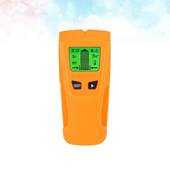 LOLIPPYY Wall Finder Scanner with LCD Display Ergonomic Design for Metal and Wood Detection Orange