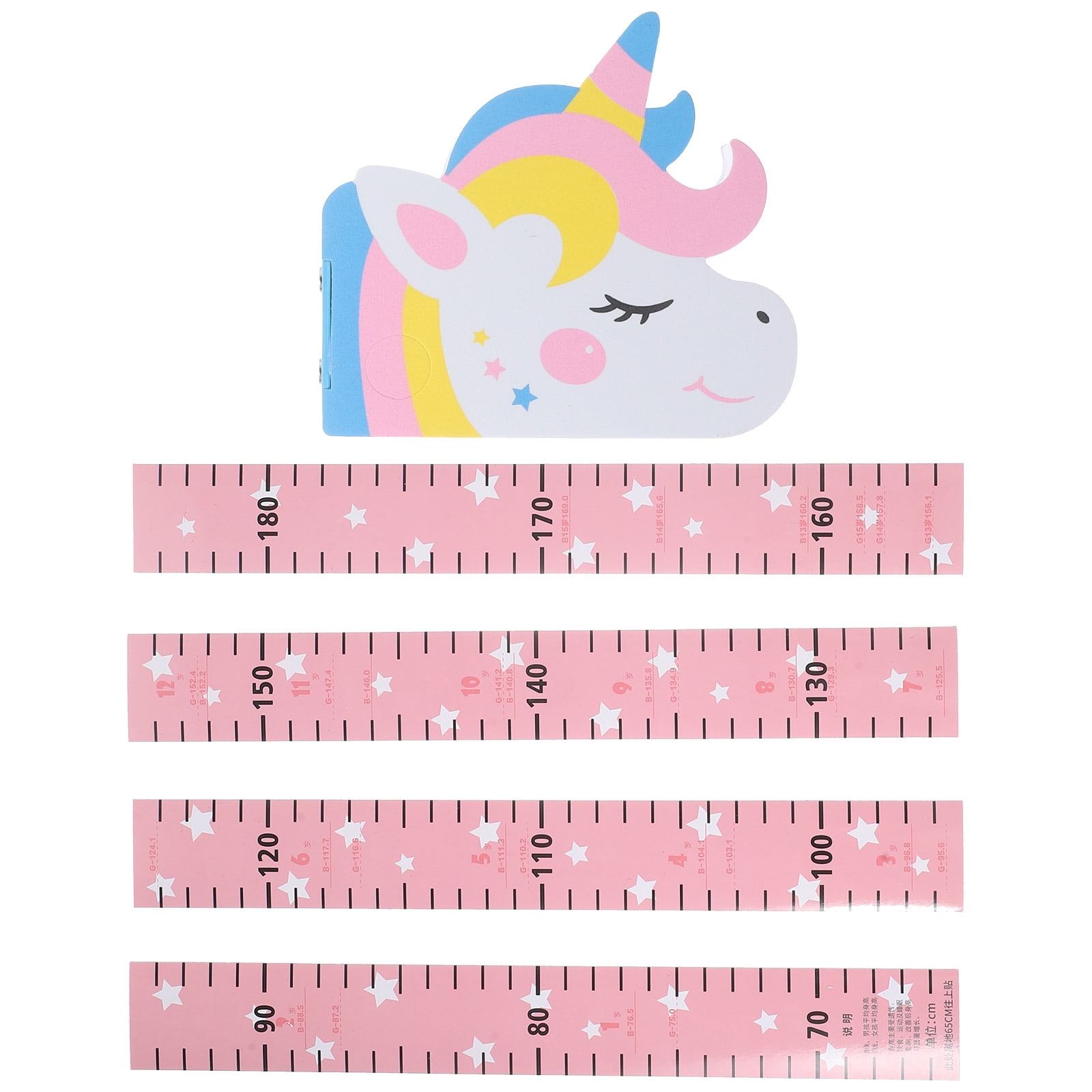 LOLIPPYY Wall Growth Chart PVC Assorted Color Measuring Height Chart ...