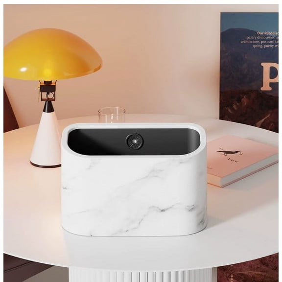 LOLIPPYY Wall Hanging Trash Can Compact White Minimalist Design For Hotel Guesthouse 1Pack