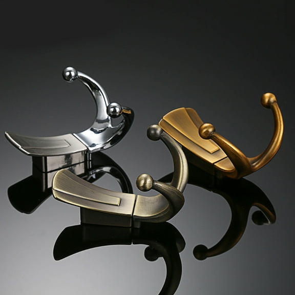 LOLIPPYY Wall Hooks Heavy Duty Aluminium Alloy Rustic Double Hook for Patio 1Pack