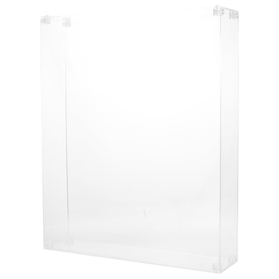 LOLIPPYY Wall Mount Acrylic Shadow Box Display with Transparent Crystal Clear Acrylic Frame