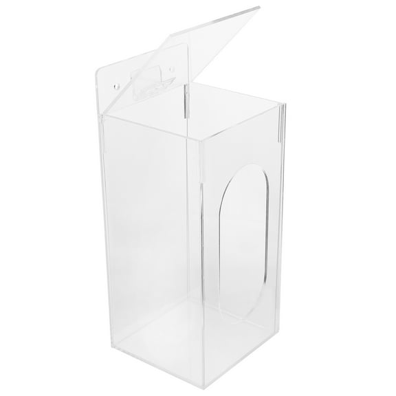 LOLIPPYY Acrylic Wall-Mounted Glove Storage Box, 1 Set for Convenient Organization