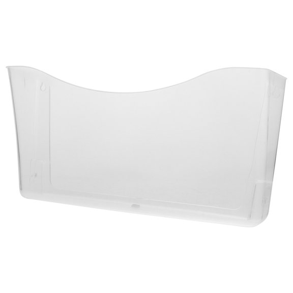 LOLIPPYY Transparent ABS Wall File Organizer Sturdy Easy-Install Storage Case
