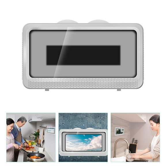 LOLIPPYY Wall-Mounted Phone Case, White Plastic, for Home Use, 1 Piece