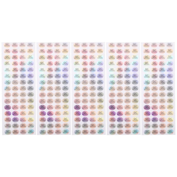 LOLIPPYY Warehouse Tested Status Tags Adhesive Qc Passed Labels for Quick Quality Inspection