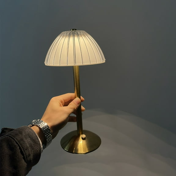 LOLIPPYY Rustic Table Lamp for Bedroom Vintage Lighting with Acrylic 1Set