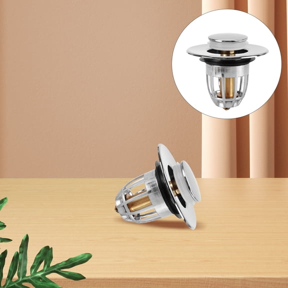 LOLIPPYY Wash Basin Drain Stopper Sink Plug Copper Prevent Water Leakage 1Pcs