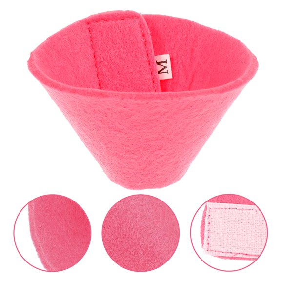 LOLIPPYY Washable Rosy Parrot Neck Cone Soft Lightweight Bird Collar for Injury Recovery
