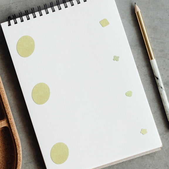 LOLIPPYY Washi Tape Stickers with Geometric Shapes for Journal and Scrapbook Use