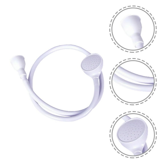 LOLIPPYY White Plastic Sink Spray Shower Hose for Home Use Shampooing Baby Bathing and Pet Showers 59 Inch