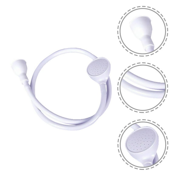LOLIPPYY White Plastic Sink Spray Shower Hose for Home Use Shampooing Baby Bathing and Pet Showers 59 Inch