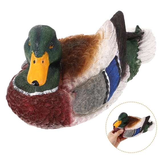 LOLIPPYY Water Floating Resin Duck Sculpture for Garden Yard and Pond Decoration with Smooth Rounded Edges