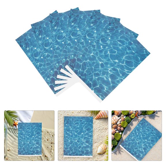 LOLIPPYY Water Ripple Sticker with Realistic Pattern for Dollhouse Floorboard and Train Scenery