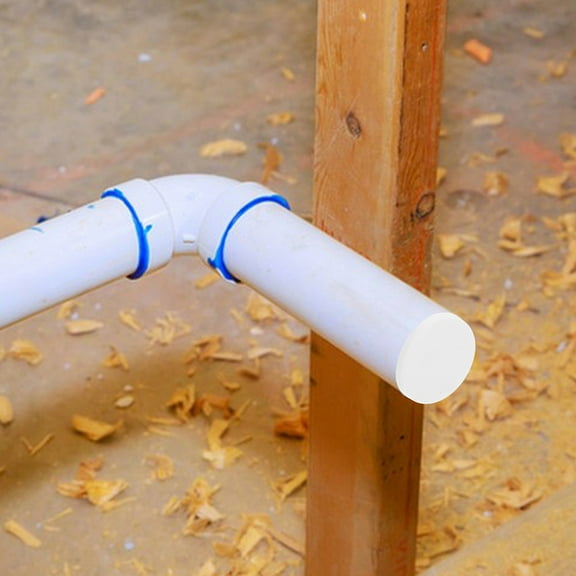LOLIPPYY Water Stopper Tool PVC Pipe End Cap White Durable Plug for Pipe Leak Prevention