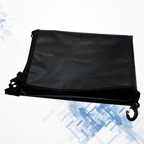 LOLIPPYY Waterproof Black Kayak Cover for Ocean Boat Front Seat with Adjustable Bungee Hull Wrap