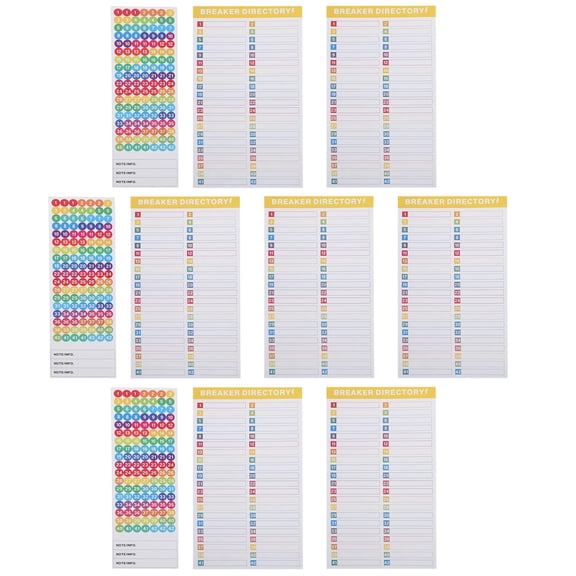 LOLIPPYY Waterproof Breaker Panel Labels for Efficient Electrical Box Numbering At Home