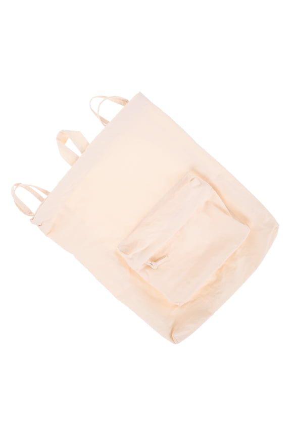 Waterproof Drawstring Bag for Sports Lightweight Nylon with Large Capacity and Breathable Back White