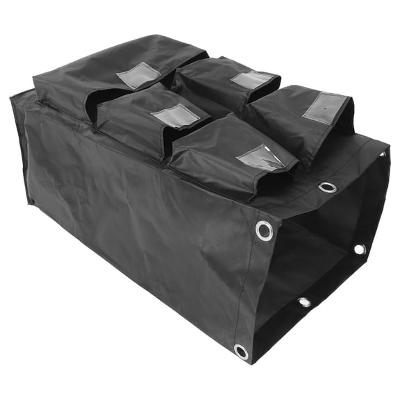 LOLIPPYY Black Janitorial Cleaning Organizer Tote Bag for 1 Piece Cleaning Supplies