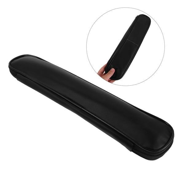 LOLIPPYY PU Flute Case Cover, Portable Black Instrument Storage Bag for Flute Carrying and
