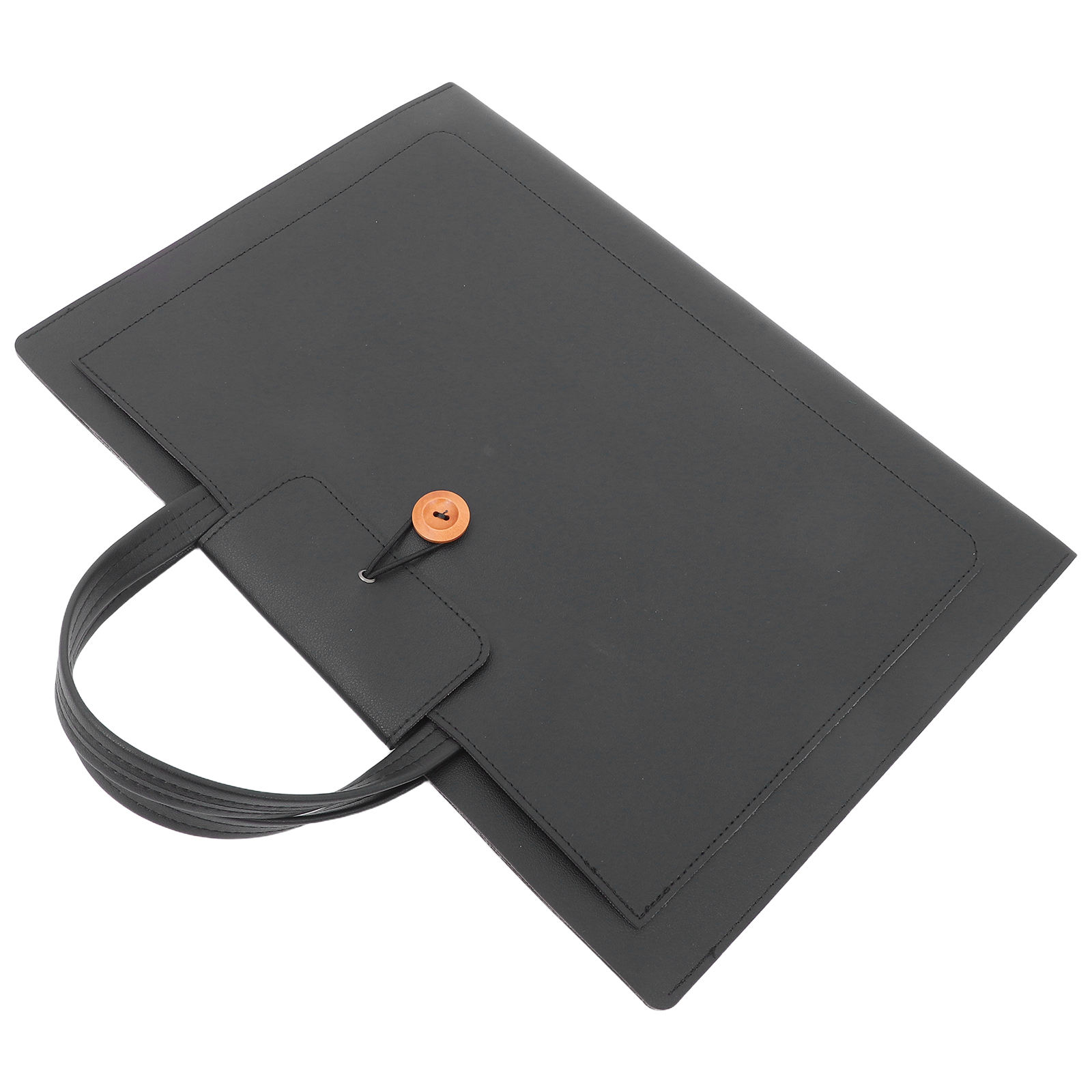 LOLIPPYY PU Office Briefcase with Ergonomic Handle for Laptop, Tablet, Document Storage and Business Use