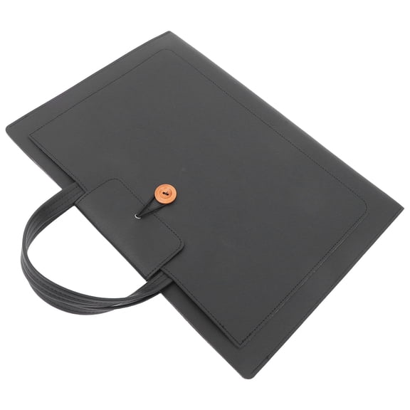 LOLIPPYY Waterproof PU Office Briefcase with Ergonomic Handle for Laptop Tablet and Document Storage