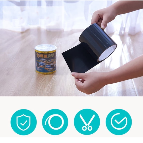 LOLIPPYY Waterproof Sealant Tape Black Strong Adhesive Backing for Repairing Water Pipes Steam Screw Sockets