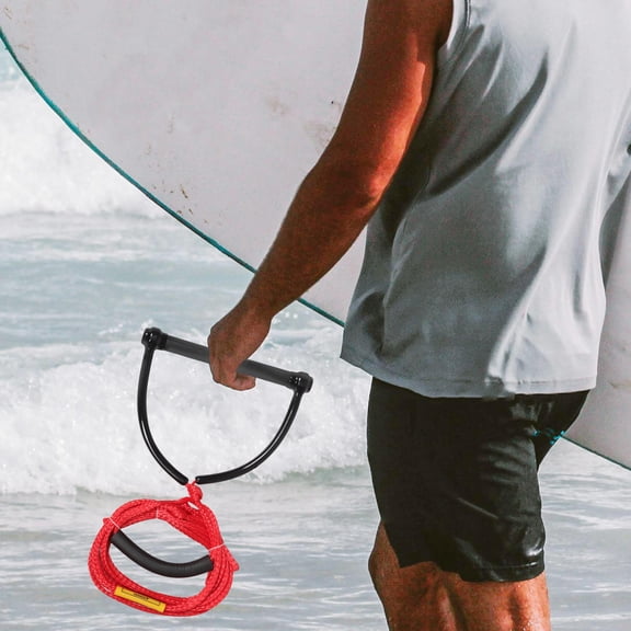 LOLIPPYY Wear-Resist Red Water Ski Rope for Wakeboarding Knee Boarding and Water Activities