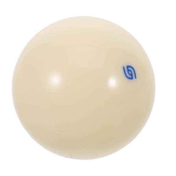 LOLIPPYY Wear Resistant Beige Cue Ball with Blue Eye for Improved Pool Practice and Positioning