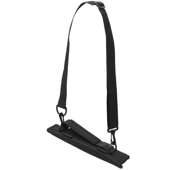 LOLIPPYY Wear Resistant Canvas Golf Club Carrier Black Golfing Bag with Side Pouch for Tools