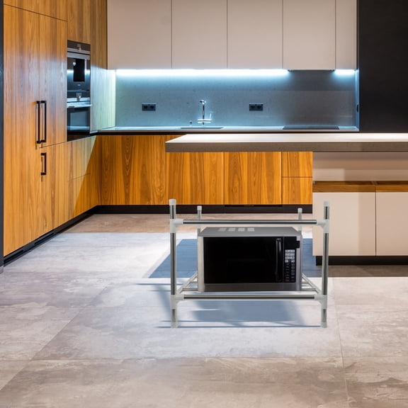 LOLIPPYY Wear Resistant Pan Organizer Stainless Steel Floor Pot Rack for Kitchen Storage and Organization