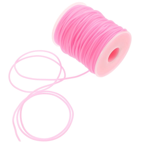 LOLIPPYY Wear Resistant Pink Elastic Bracelet Rope PVC Cord for Jewelry DIY Projects